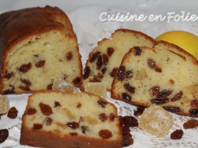 Cake de voyage au gingembre confit