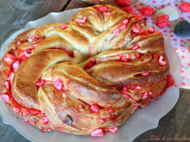 Kringle éstonien aux pralines roses