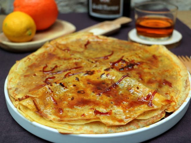 Crêpes Suzette faciles du boulanger pâtissier Benoît Castel