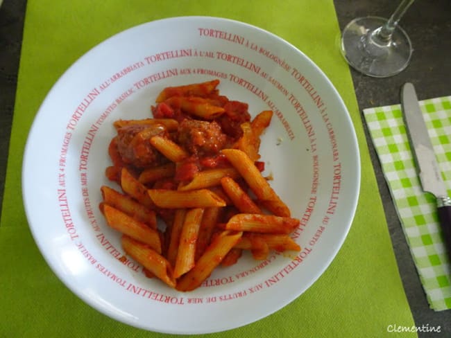 Penne en sauce tomate