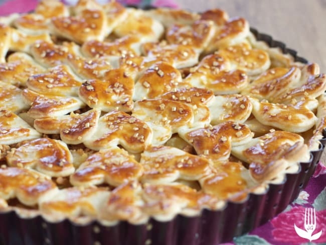 Tourte Pommes, cannelle et Spéculoos