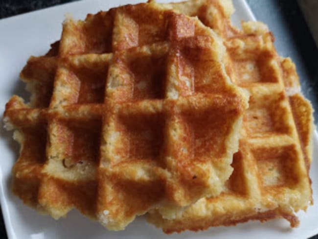 Gaufres aux blancs d’œuf comme Christophe Michalak