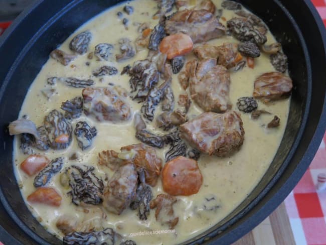 Blanquette de veau aux morilles