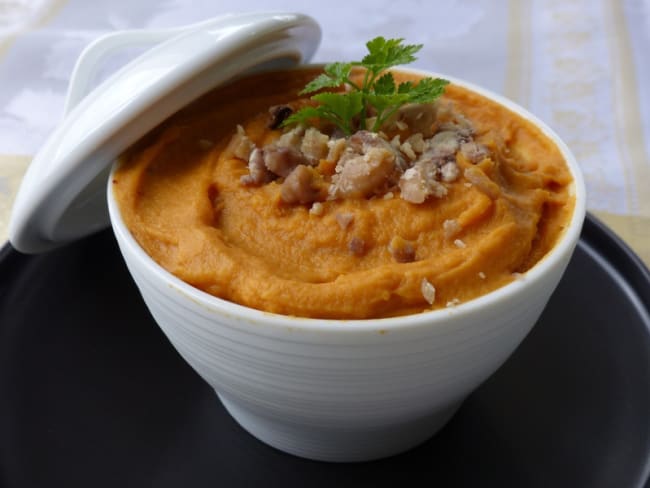 Purée de patate douce à la châtaigne pour un accompagnement de fête