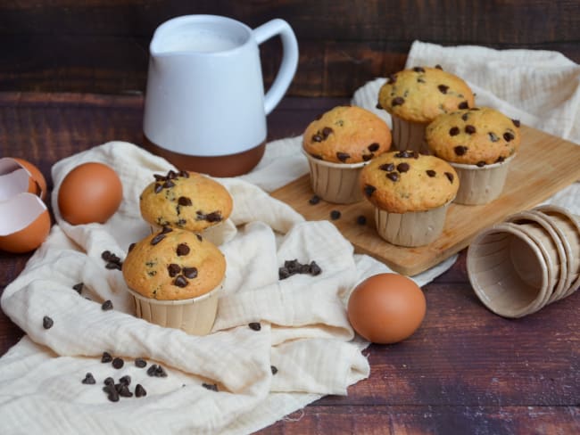 Muffins aux pépites de chocolat