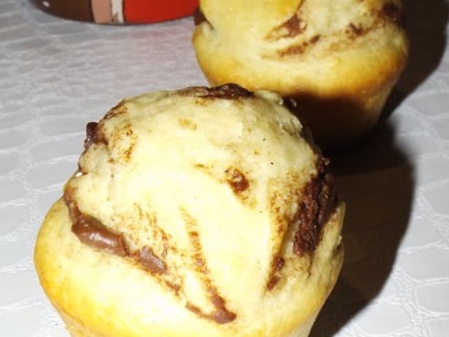 Muffins tourbillons au Nutella et lait ribot