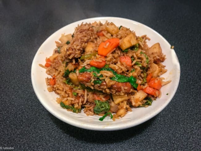 Spicy Tofu Fried Rice 