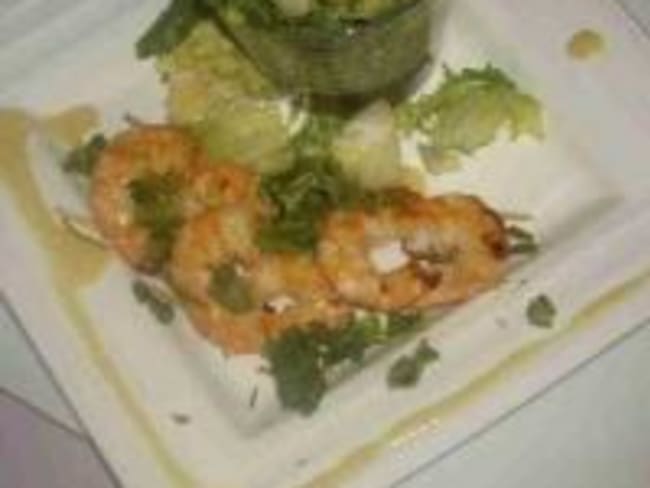 Crevettes au Citron Vert