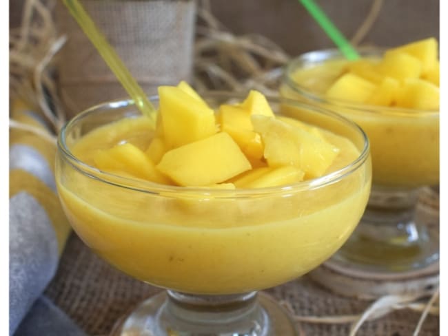 Crème de mangue au lait de coco