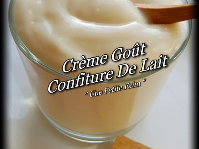 Crème goût confiture de lait