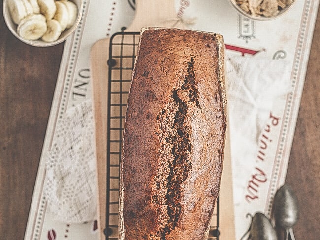 Cake à la banane et à la purée d'amande