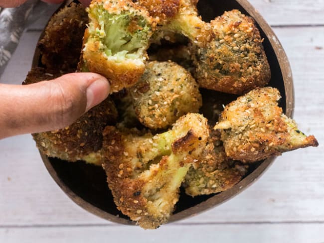 Croquettes de brocolis panés à la noix de coco