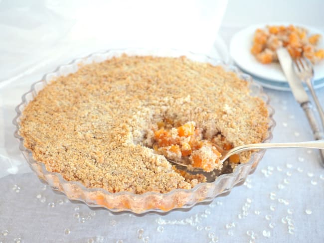 Butternut en crumble salé au poivre rouge