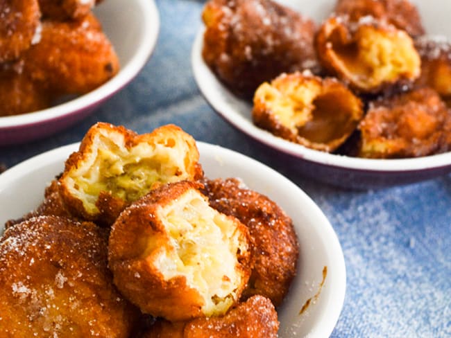 Beignets caramel ou banane à la façon du Chef Pâtissier Philippe Conticini