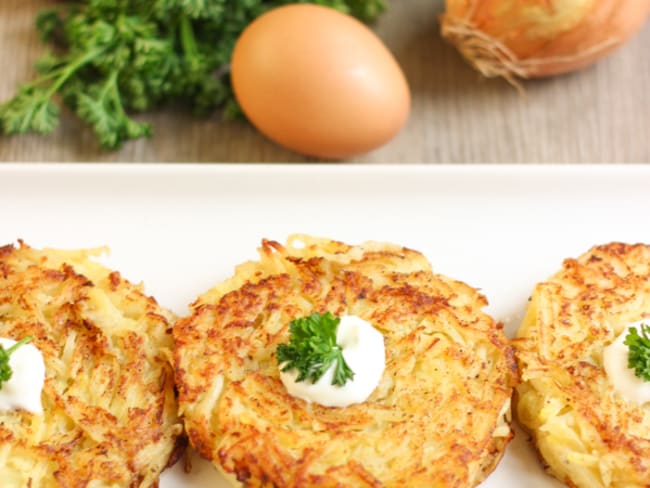 Rösti maison ou galettes de pommes de terre