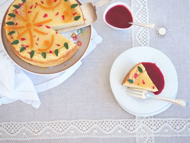 Gâteau au fromage blanc de chèvre