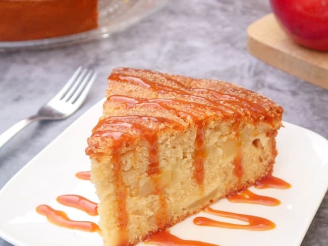 Gâteau moelleux aux pommes vegan