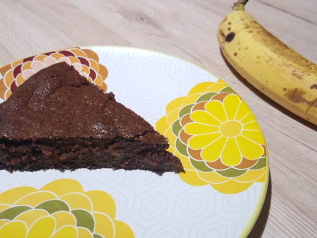 Brownie chocolat et banane très fondant