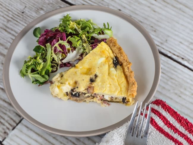 Quiche aux champignons