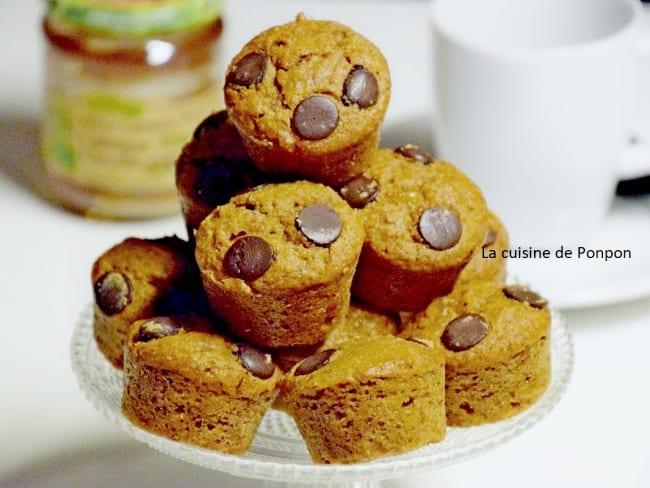 Moelleux à la pâte à tartiner aux châtaignes et chocolat et écorce d'orange confite, sans farine