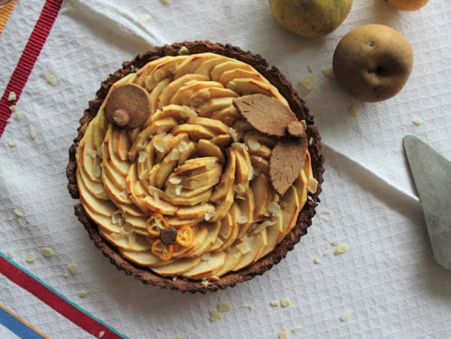 Tarte aux pommes  au parfum d'amande