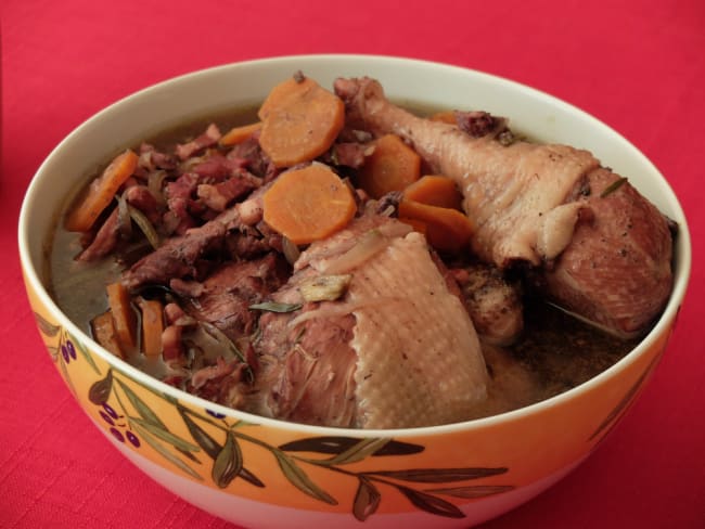 Coq au vin typique