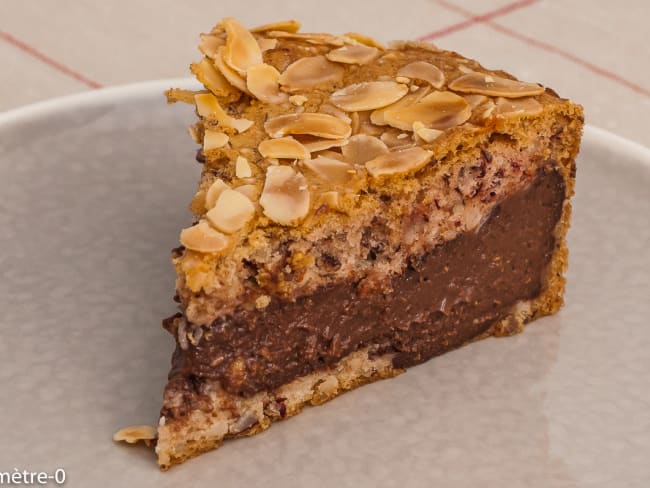 Gâteau aux blancs d'oeufs et à la crème chocolat