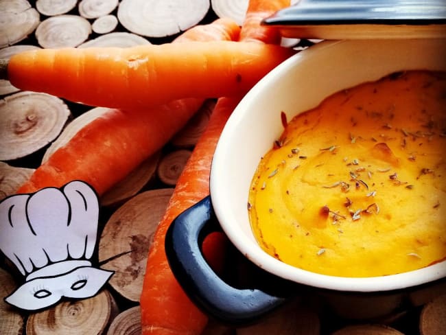 Flan de carottes au thym à faire avec les enfants