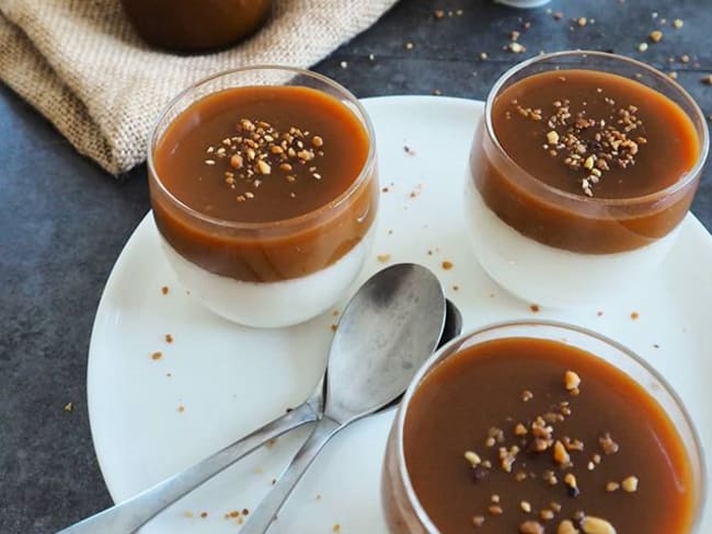 Panna cotta au caramel beurre salé