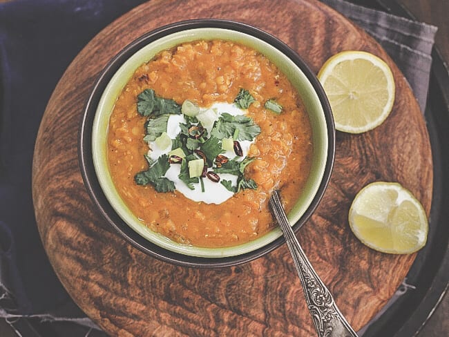 Soupe de lentilles corail