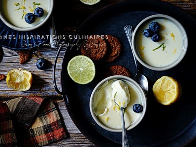 Lemon Posset ou creme dessert anglaise