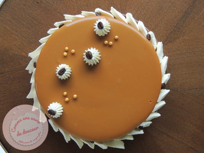 Tarte Entremets Irish Coffee pour les fous de café