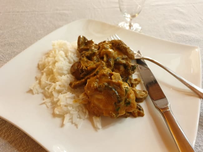 Poisson au lait de coco et curry