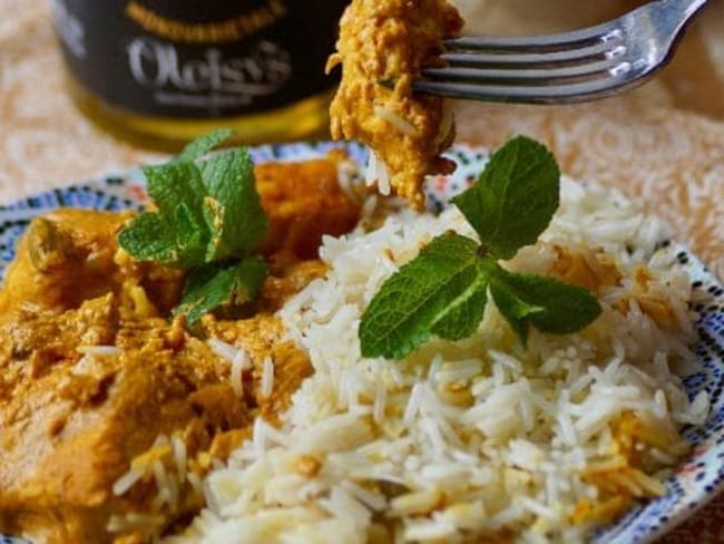 Poulet Tikka Massala indien authentique, au lait de coco