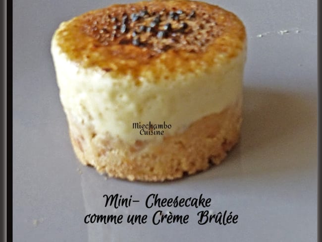 Mini-cheesecakes façon crème brûlée