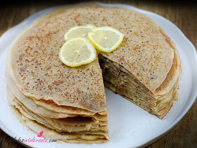 Gâteau de crêpes au lemon curd