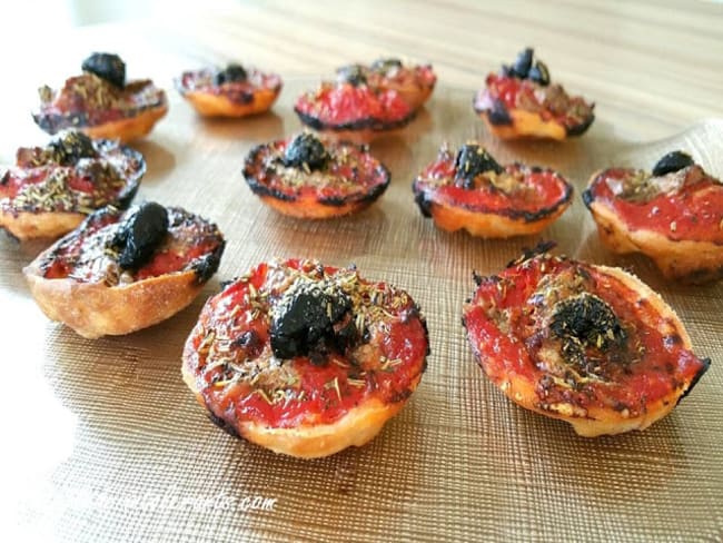 Mini pizzas napolitaines