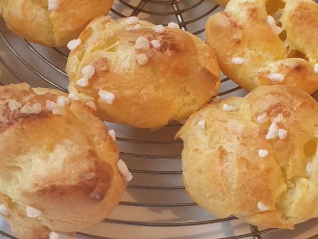 Chouquettes et pâte à choux.