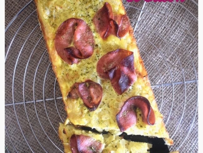 Tarte oignons et bacon toute simple