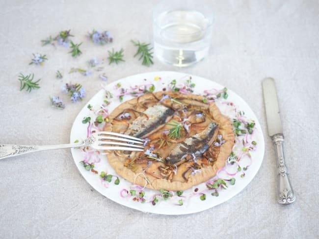 Tarte aux sardines du placard