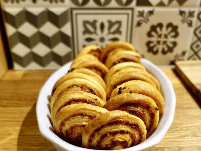 Feuilletés chorizo et gruyère