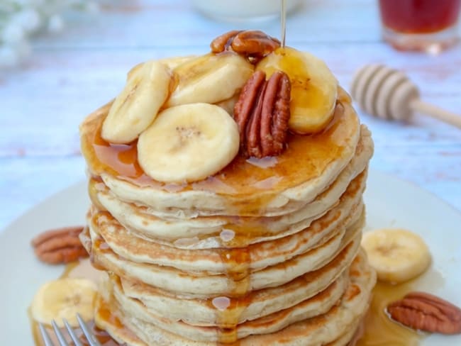 Pancakes à la banane sans oeuf vegan