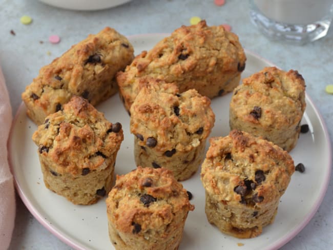 Muffins à la banane et aux flocons d'avoine