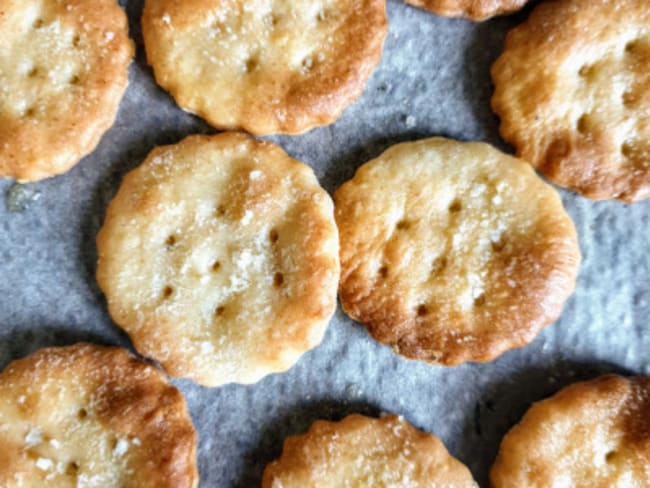 Crackers apéritifs type Ritz à l’excès de levain