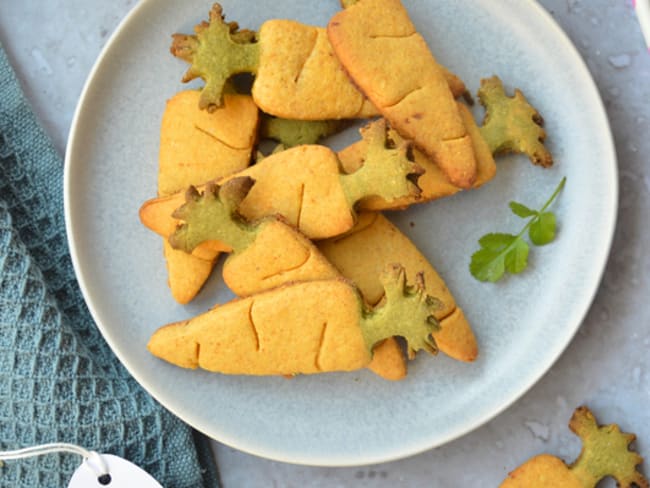 Sablés carottes à la vanille pour Pâques