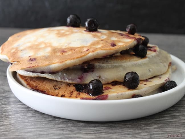 Pancakes blueberry