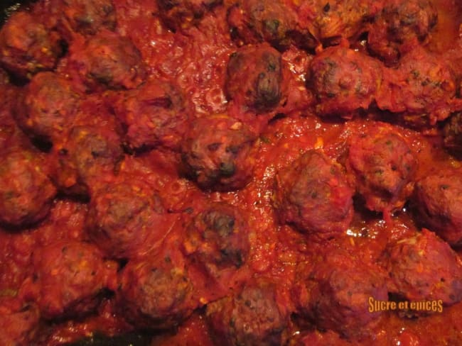 Boulettes italiennes en sauce tomates