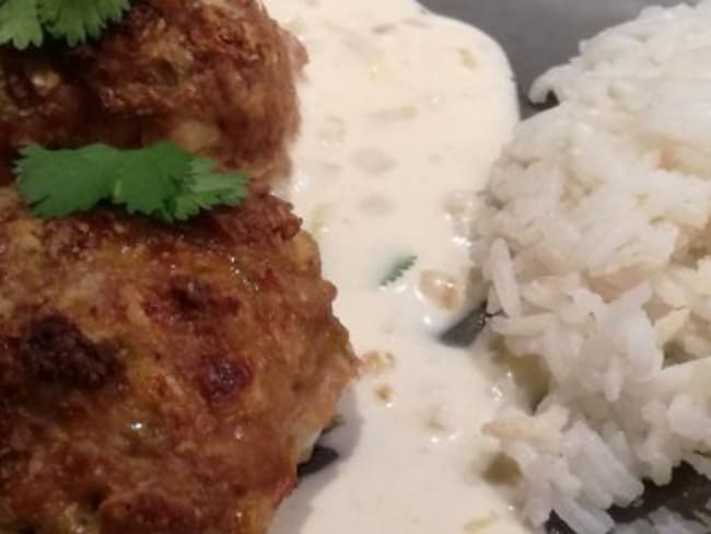 Boulettes de veau à la Thaï sauce coco