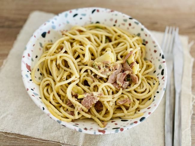 Spaghetti sauce carbonara