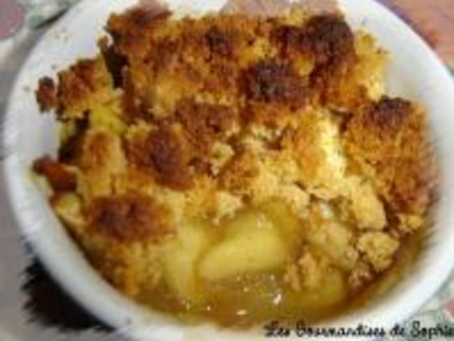 Crumble de Pommes et Pain d'Epices